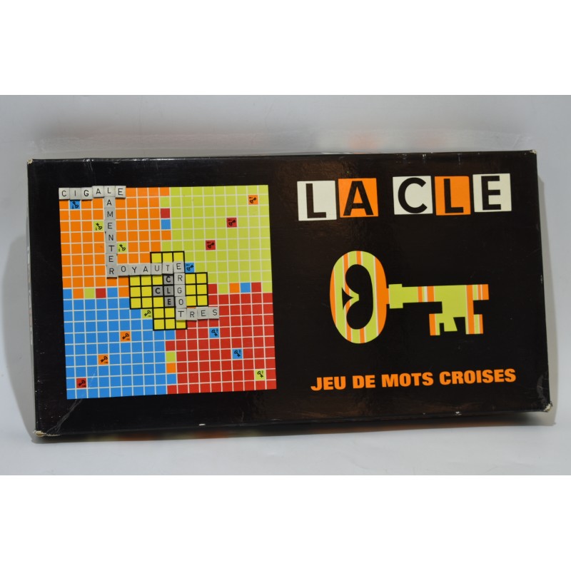 La clé jeu de mots croisés jeux de société lettres miro company vintage