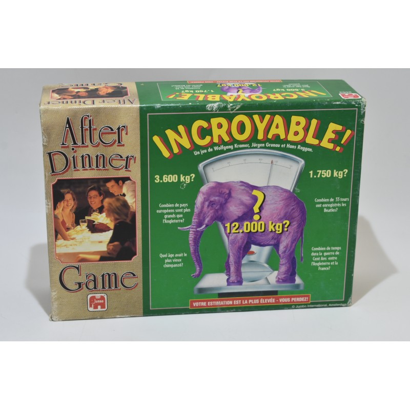 Incroyable ! Edition Jumbo After dinner game jeu de société jeux famille