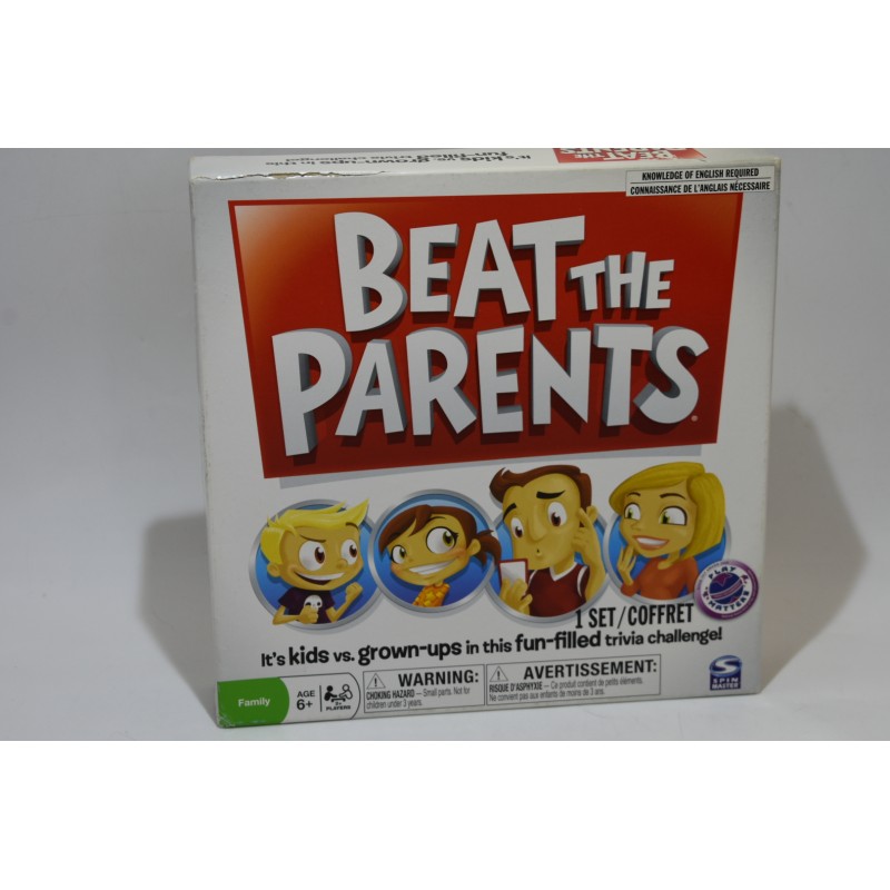 Beat The Parents Edition Spin Masters jeu de société jeux gagne tes parents famille
