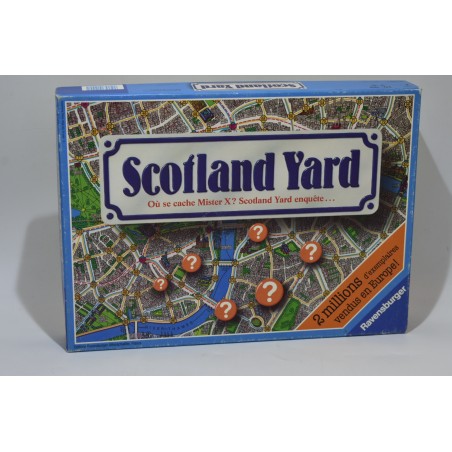 Scotland Yard Edition Ravensburger 1984 Mister X jeu de société jeux vintagae enquete londres