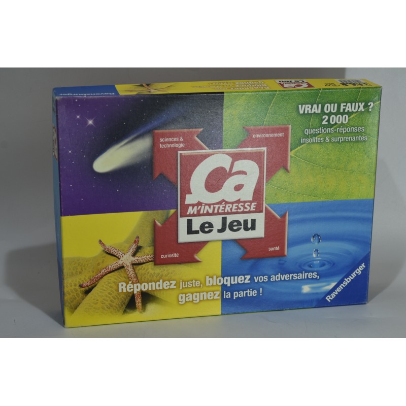 Ca M'interesse ! le jeu Edition Ravensburger jeux de société play bac quiz questions famille