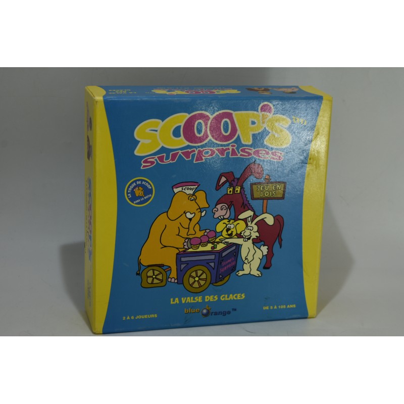 Scoop's Surprises Jeu en bois Edition blue orange jeux de société la valse des glaces scoop gigamic