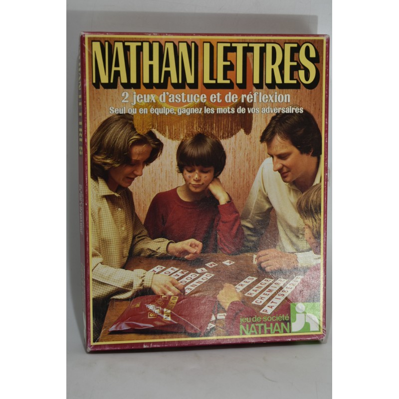 Nathan Lettres jeu de société vintage astuce réflexion jeux