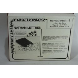 Nathan Lettres jeu de société vintage astuce réflexion jeux