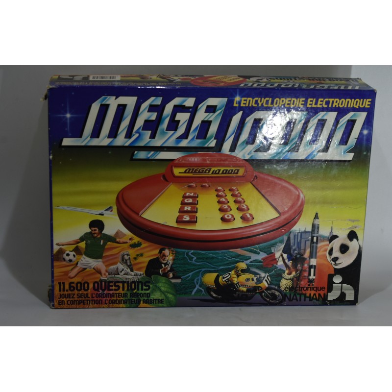 Mega 10000 L'encyclopedie electronique Jeux Nathan jeu questions console vintage 10 000