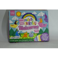 Fantastic fairytale Unicorns Activity station book + kit jeu jouet eveil origami activités scene
