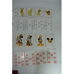 Jeu de cartes de Mickey Ancien jeux nouveaux reunis collection vintage carte a jouer Walt Disney Production 32
