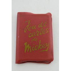 Jeu de cartes de Mickey Ancien jeux nouveaux reunis collection vintage carte a jouer Walt Disney Production 32
