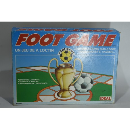 Foot Game Edition Ideal 1989 Jeu de société jeux questions famille quiz Footgame