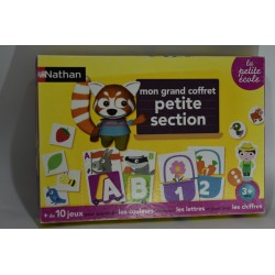 Mon Grand Coffret Petite Section La petite Ecole Edition Nathan 10 jeux de société éveil éducatif lettres chiffres