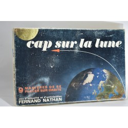 Cap sur la lune Edition Fernand Nathan jeu de société vintage jeux orbite actualité anticipation