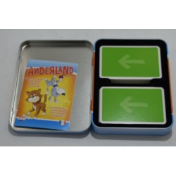 Anderland Le chien miaule le chat aboie Edition Asmodée Amigo jeu de société jeux boite métal voyage