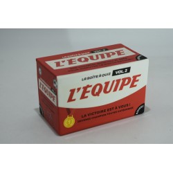 L'Equipe la boite a quiz vol 2 edition marabout jeu soirée famille sport quizz questions défis