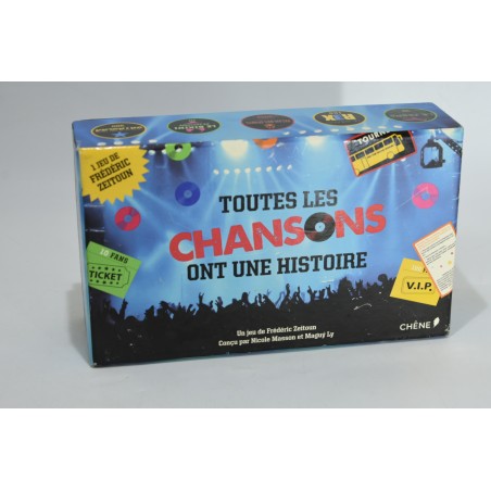 Toutes les chansons ont une histoire Edition chene jeu de société jeux quiz soirée quizz famille chants karaoké