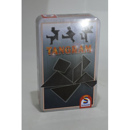 Tangram Edition Schmidt jeu de société boite métal voyage casse tête puzzle chinois
