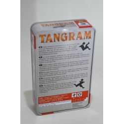 Tangram Edition Schmidt jeu de société boite métal voyage casse tête puzzle chinois