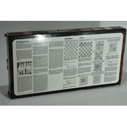 Backgammon Checkers Chess Games Set 3 in 1 classical board games jeu de société échecs damier bois