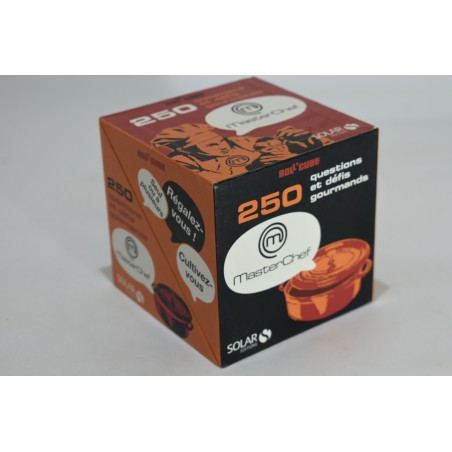 Roll Cubes MasterChef Solar Editions jeu de société cartes quiz rollcube questions défis gourmands master chef