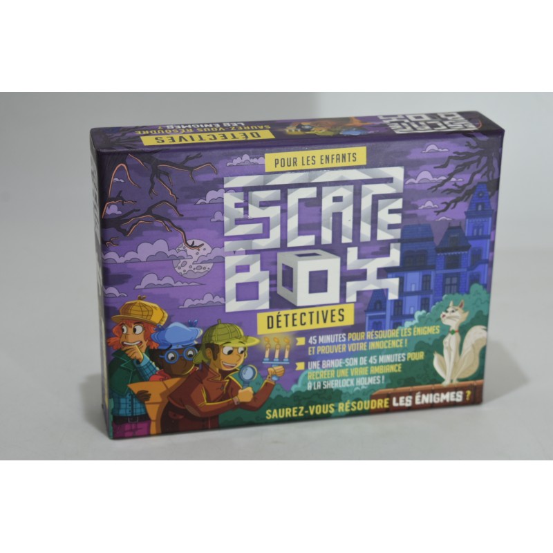 Escape Box Detectives pour les enfants jeu de société enigmes jeux sherlock holmes