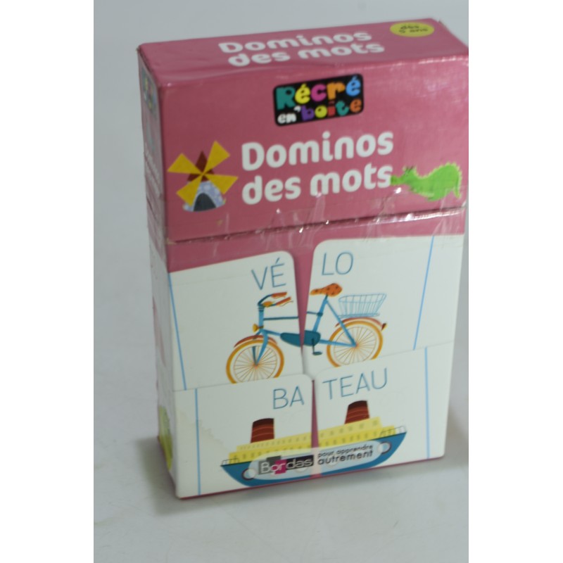 Dominos Des Mots Récré en boite Bordas apprendre jeu jouet jeux de société