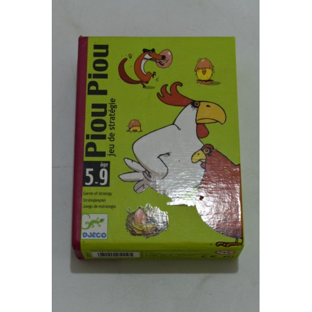 Piou Piou Edition Djeco jeu de société jeux de cartes a jouer stratégie renard panic poulailler