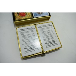 Coffret Cartes art floral Congress Playing cards double jeux de cartes 52 carte a jouer jeu de société vintage