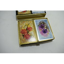 Coffret Cartes art floral Congress Playing cards double jeux de cartes 52 carte a jouer jeu de société vintage