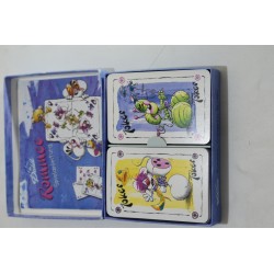 Diddl Rommee Canasta Bridge coffret 2 jeux de cartes jeu carte a jouer
