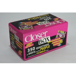 Closer Box quiz jeu de société jeux famille soirée actu people soirées animées larousse