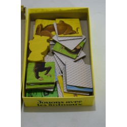 Jouons avec les Animaux Edition Haba jeu de société jeux savane jungle nature bois taille