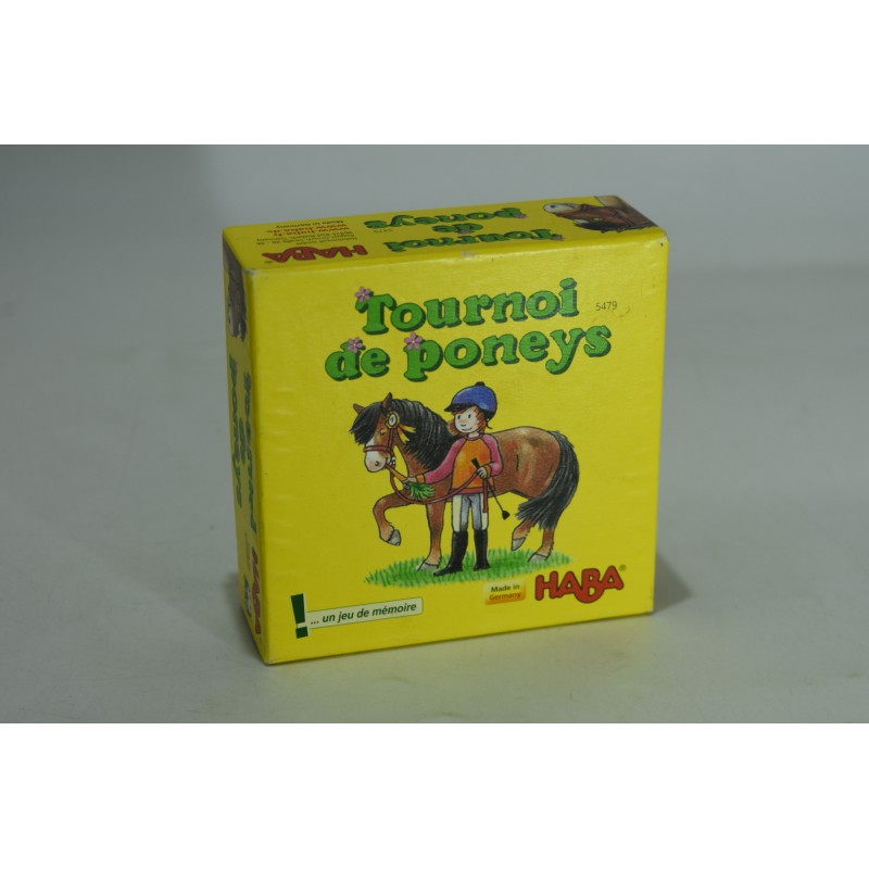 Tournoi de Poney edition Haba jeu de société jeux de memoire memo bois galop