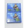 lot de 2 Tdk Mini Dv Neuves digital Standard vidéo cassette Minidv 60 min lp : 90 sp : 60 k7 camescope support