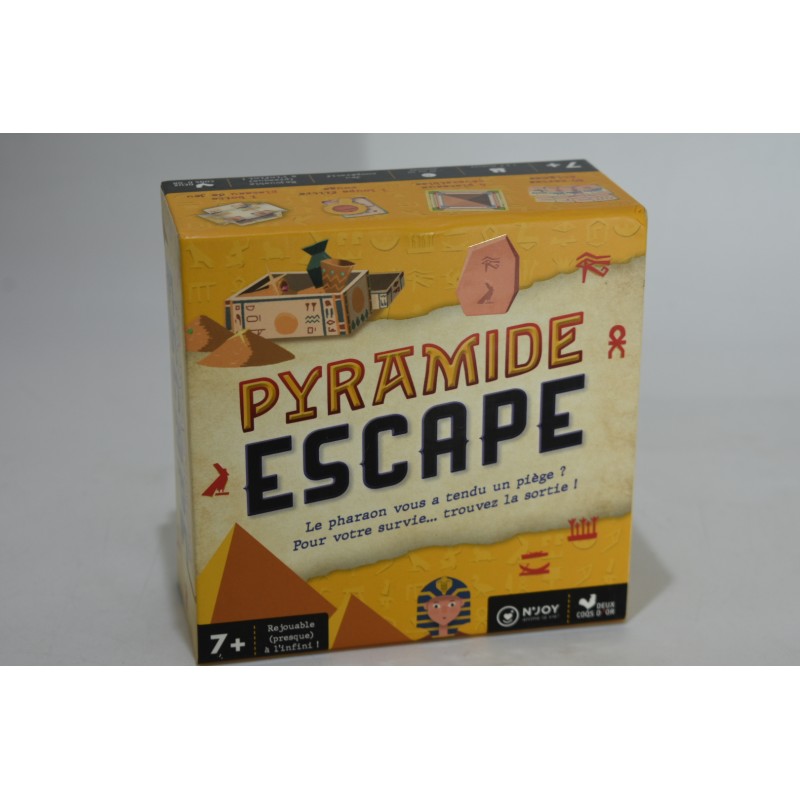 Pyramide Escape Edition deux coqs d'or N'joy anime la vie jeu de société jeux pharaon game