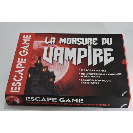La morsure du vampire Edition marabout escape game jeu de société jeux enigmes