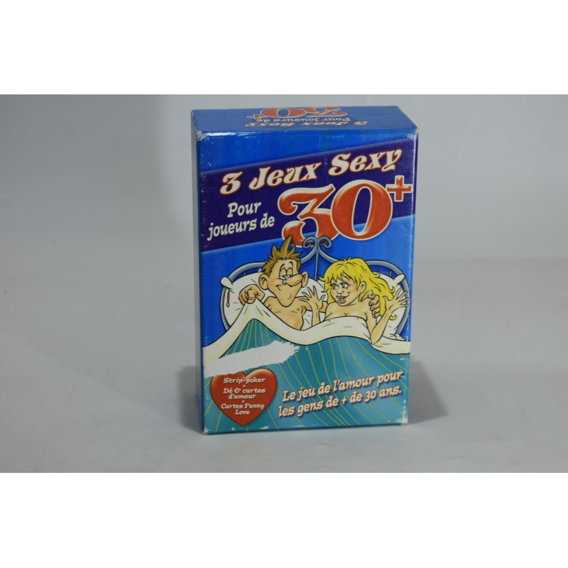 3 jeux Sexy 30 + jeu de l'amour plus de 30 ans strip poker dé cartes d'amour cartes love funny