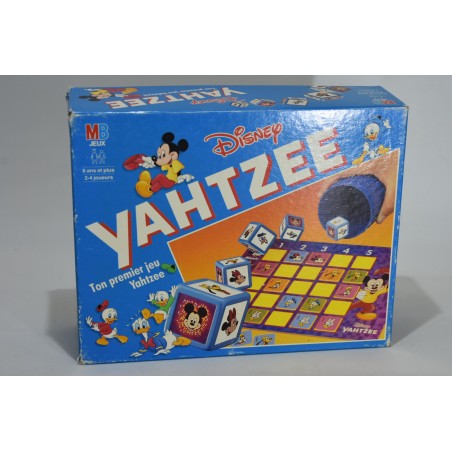 Disney Yahtzee 1992 Mb jeux Mon premier Yam hasbro jeu de société dés