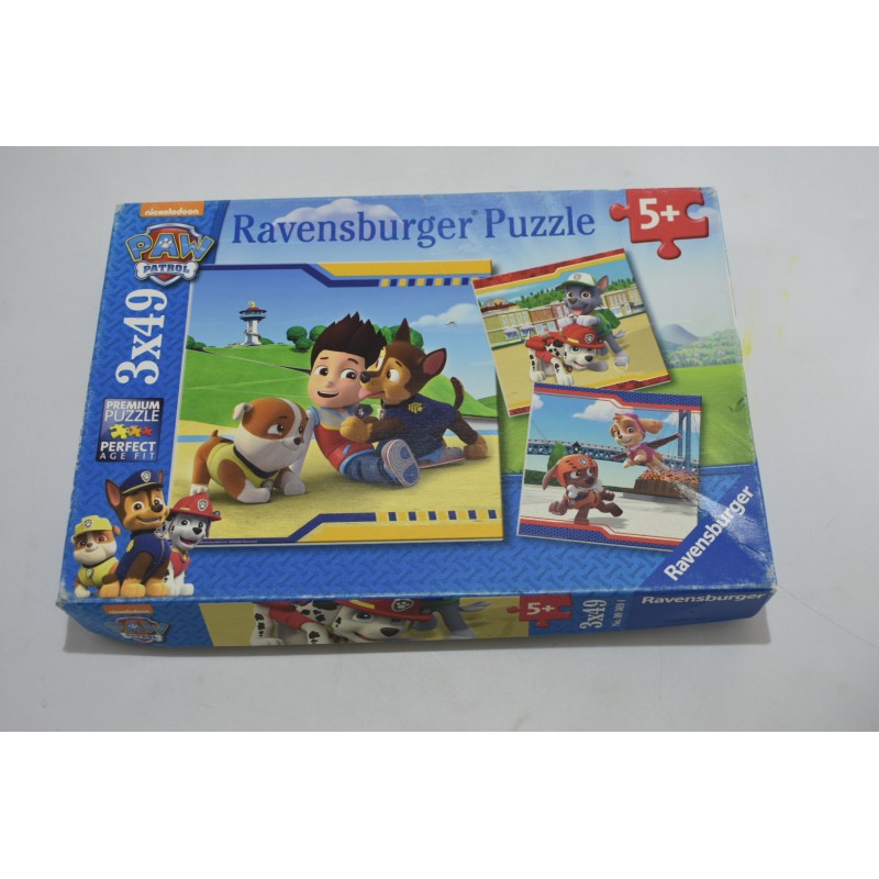Paw Patrol Edition Ravensburger Lot de 3 puzzle 3 X 49 pieces 5 ans et + jeu casse tete jeux de société
