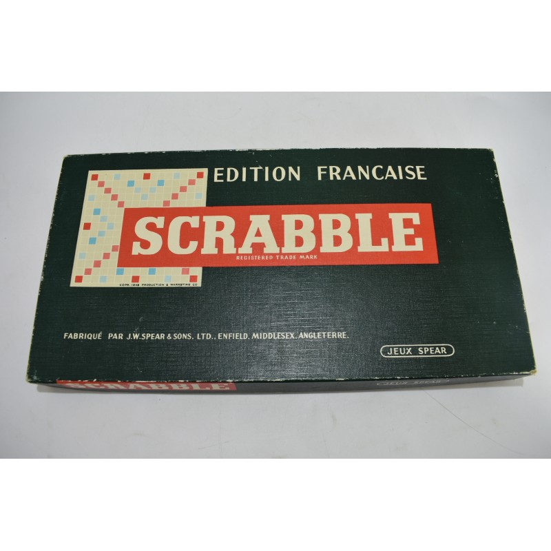 Scrabble Edition francaise Jeux spear jeu de lettres Habourdin Mattel luxe duplicate compétition voyage poche