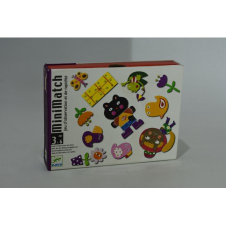 Minimatch Edition Djeco jeu d'observation et de rapidité jeux de société mini match dobble jungle party cartes