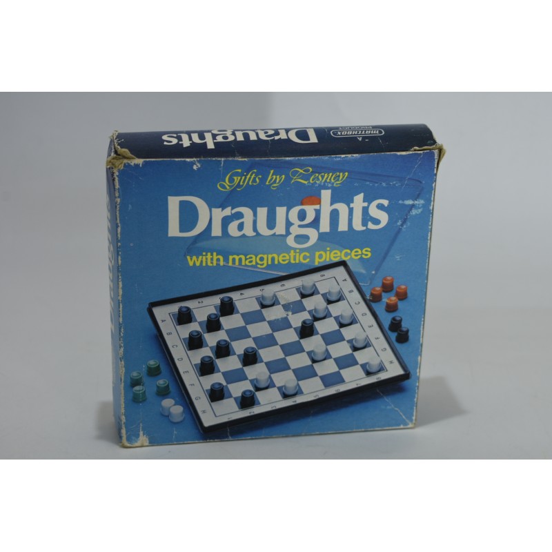 Draughts 1975 with Magnetic pieces Matchbox gifts by lesney jeu de dames damier magnétique voyage