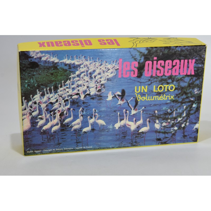 Les Oiseaux un loto Volumetrix jeu de société jeux cartes vintage ancien jeu nature sauvage