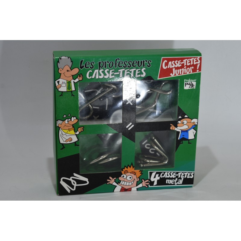 Les Professeurs Casse Tetes junior métal puzzle logique Edition gigamic jeu éveil réflexion