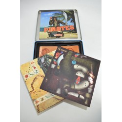 Les Pirates coffret metal livre jeu science & vie decouvertes Edition Grund jeux de société