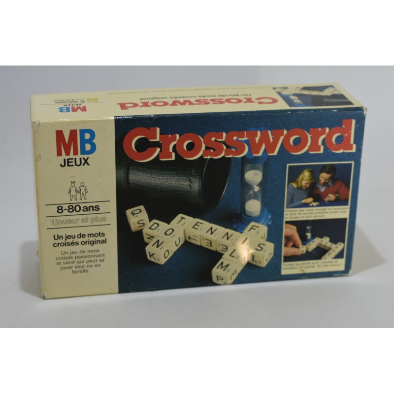 Crossword MB jeux jeu de société 1978 lettres vintage game