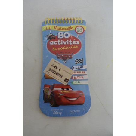 Disney Pixar Cars Maternelle 80 activités de vacances Edition hachette j'apprends éveil école activité