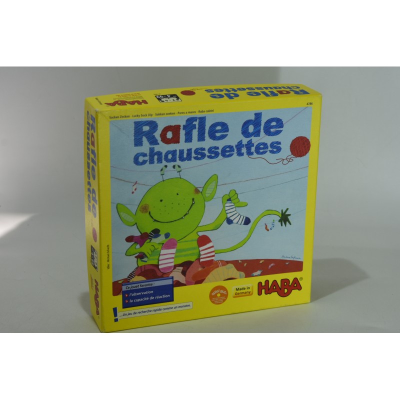Rafle des chaussettes Edition Haba jeu de société jeux cartes paires éveil éducatif