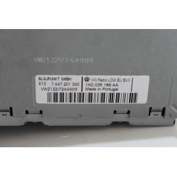 Volkswagen Autoradio D'Origine poste radio cd voiture Golf 6 Blaupunkt Vw 1K0 035 185 AApolo passat touran touareg phaeton