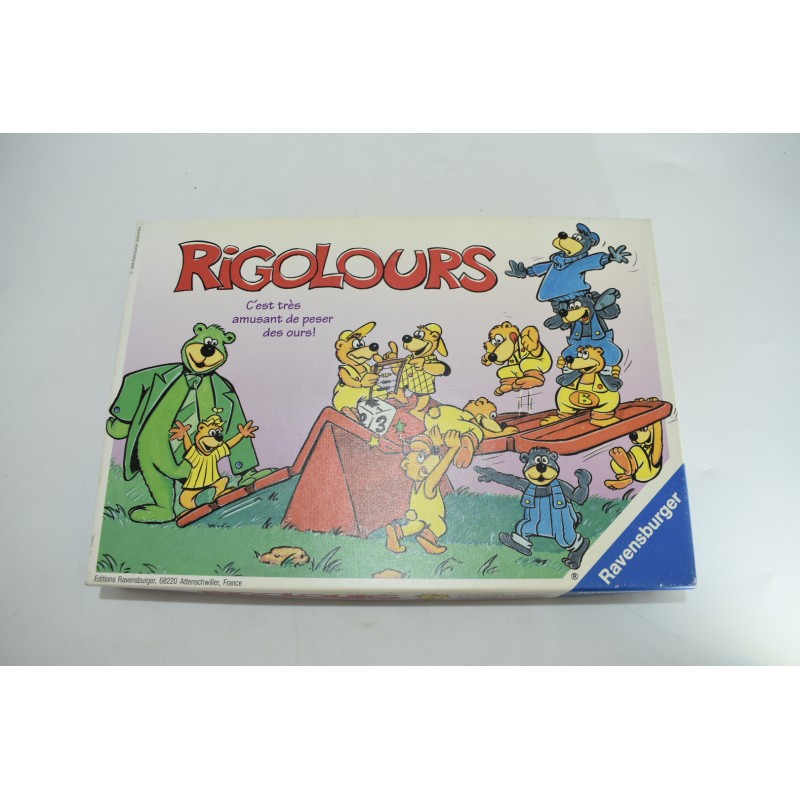 Rigolours 1994 Edition Ravensburger jeu de société jeux vintage ours rigolo balance poids