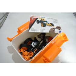 Meccano Junior Maker system Spin master voiture de course a retrofriction set coffret malette 16104