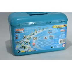 Meccano Construction Motorized 6V motor 10 modeles 100 pieces 0262 set coffret malette valise